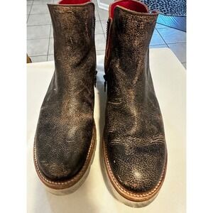 BED|STU Women's US Size9, LYDYI Side-Zip Clean Lines Ankle Bootie, Black Lux